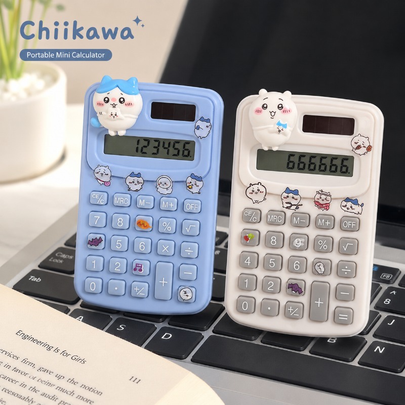 Scientific Calculator For Secondary School - かわいいちいかわポータブルミニ電卓ステッカー付き静音正確快適なキーポケット電卓学生学校用