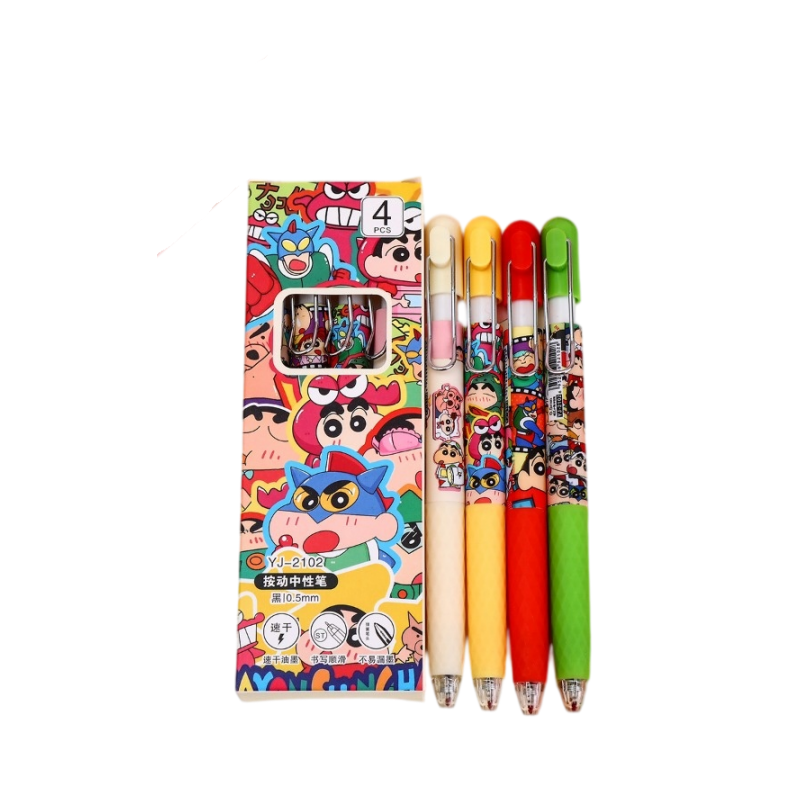 新作クレヨンしんちゃん プレス式ジェルペン。創造性を刺激する - School Supplies のレビューと価格