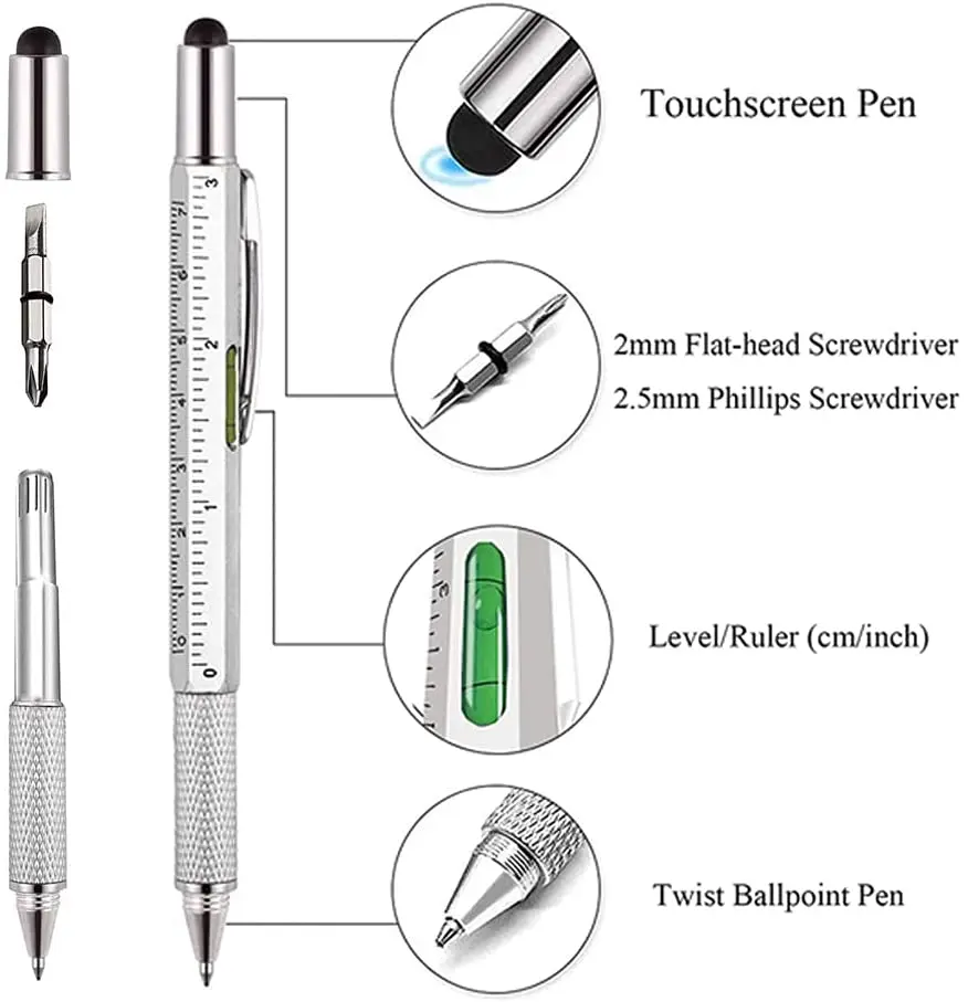 7つの機能が1つになった多機能ペン。タッチスクリーン対応のス - Writing Tools のレビューと価格